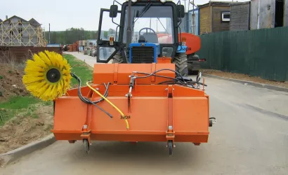 Щетка с бункером для трактора подметальная передняя ЩДБ-2.0П