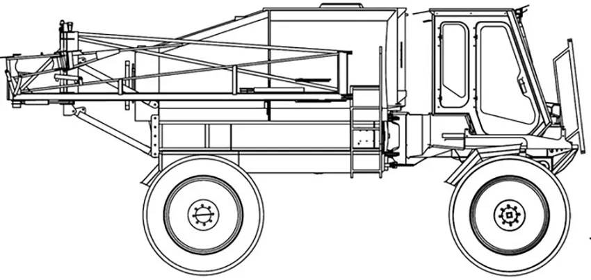Схема самоходного опрыскивателя
